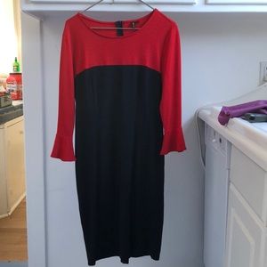 REDUCED!!! Shapely red and black dress from Woosea